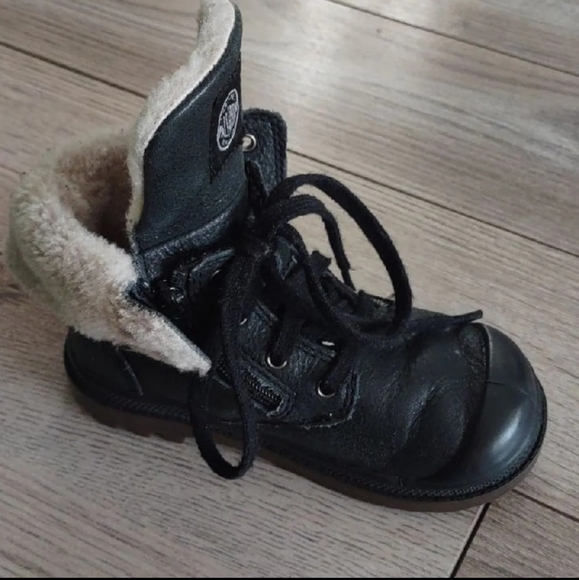 Palladium Baggy Toddler Warm Leather Boots - Picture 4 of 8